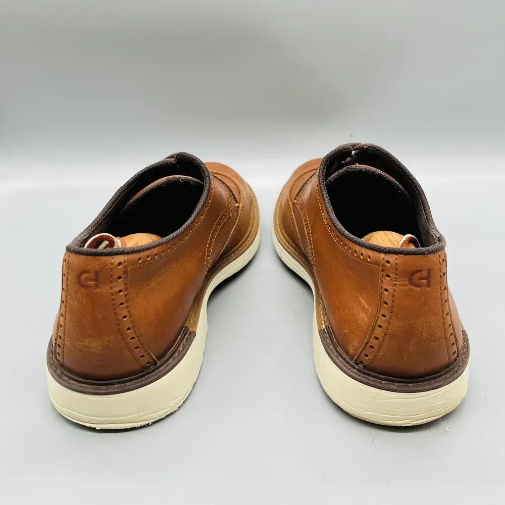 Cole Haan Shoes Mens 12 Brown Leather Grandseries Wingtip Oxford Dress Brogue